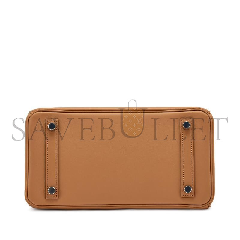 HERMES MASTER BIRKIN 25 BISCUIT SWIFT PALLADIUM HARDWARE (25*20*13cm)